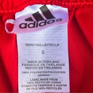 Boys Red Adidas size 5 shorts